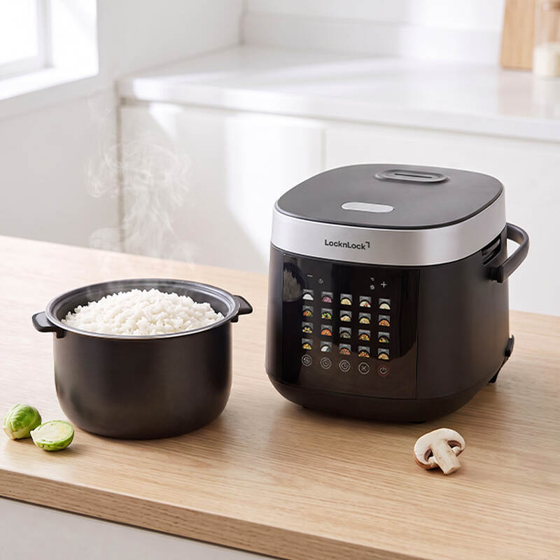 EJR348BLK- Nồi cơm điện tử Locknlock Digital rice cooker 220V, 50Hz, 860W, 1.8L- M&agrave;u đen, , large image number null